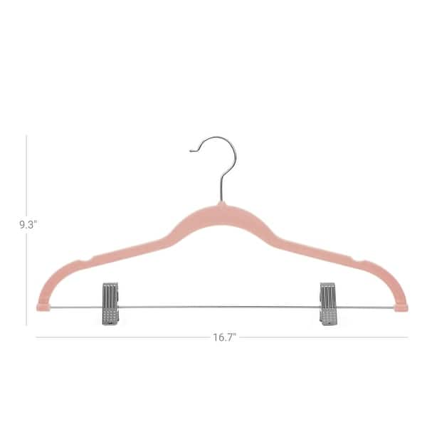 SONGMICS 30-Pack Pants Hangers, 16.7 Inches Velvet Trouser Hangers ...