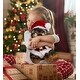 preview thumbnail 5 of 4, DolliBu Santa Standing Marmot Stuffed Animal Plush with Santa Outfit - 8.5 inches