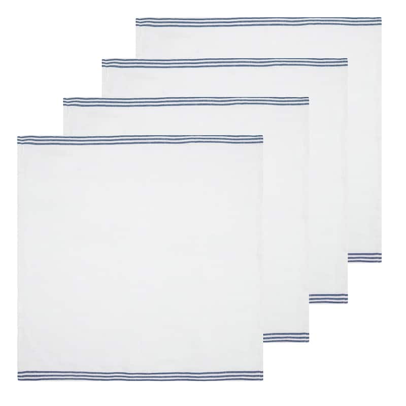 Caravan Alsace Napkins - Set of 4 - White, Blue