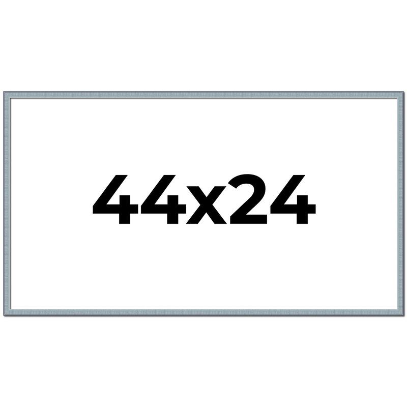 44x24 Frame Rustic Sky Blue Solid Wood Picture Frame | 0.75 Inch