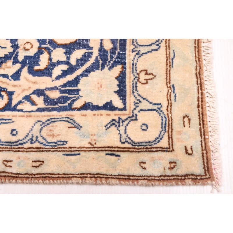 ECARPETGALLERY Hand-knotted Antalya Vintage Beige Wool Rug - 9'7 x 12'9