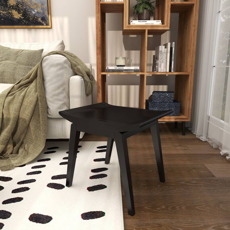 Wood Traditional Stool 17 x 19 x 15 - 19 x 15 x 17