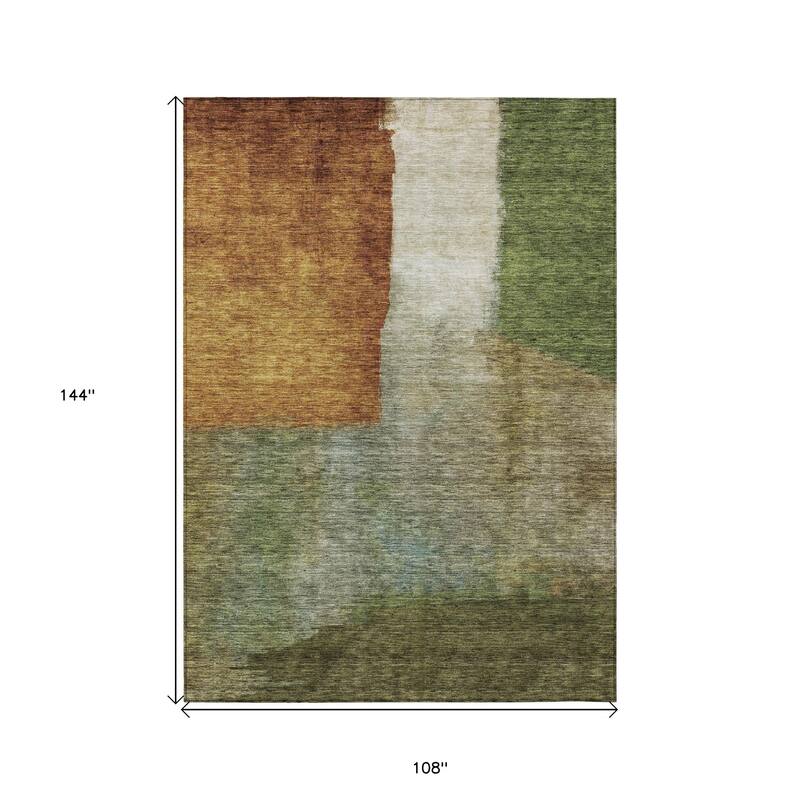 HomeRoots Abstract Transitional Rectangle Outdoor Rug