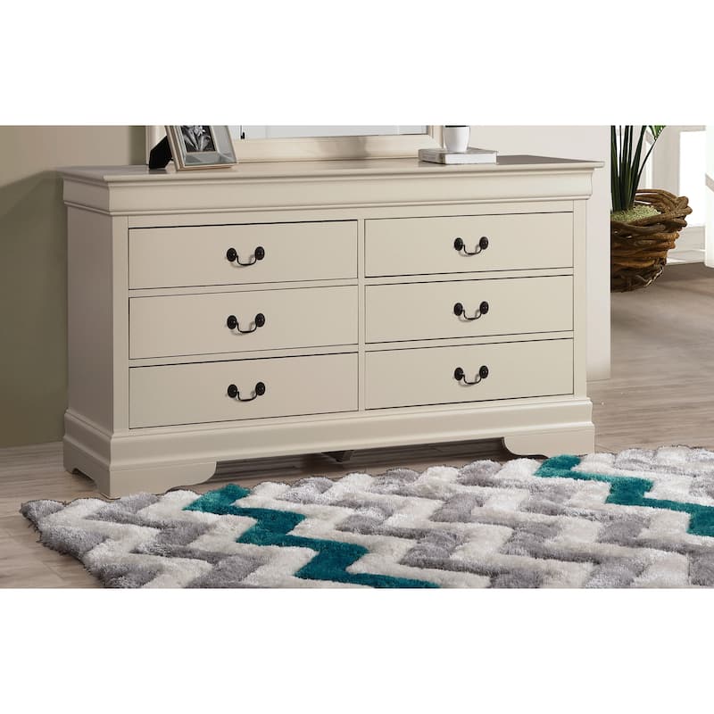 Glory Furniture Louis Phillipe Dresser - Oak