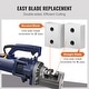 preview thumbnail 19 of 19, Electric Rebar Cutter Blade, Hard Hydraulic Rebar Blade Replacement Jaw Blades with Hexagon Screw and Spring Washer - 6 PCS