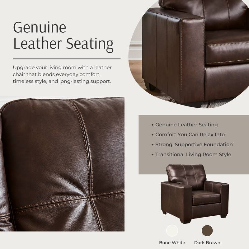 Roundhill Furniture Holmes Leather 3-Piece Living Room Set, Sofa Loveseat and Lounge Chair