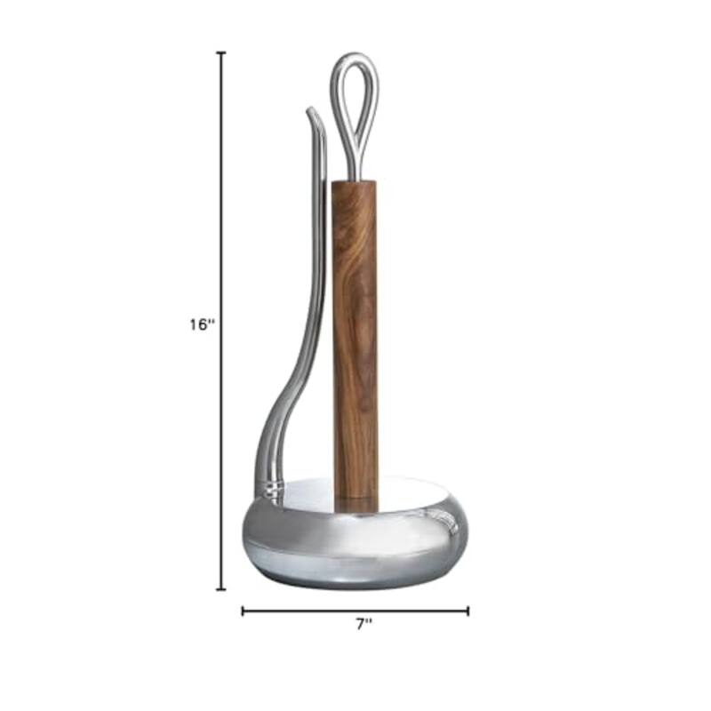 Nambe Loop Towel Holder - 7" W x 16" H