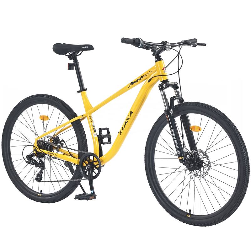 27.5 Inch Wheels 8 Speed Mountain Bike - Yellow