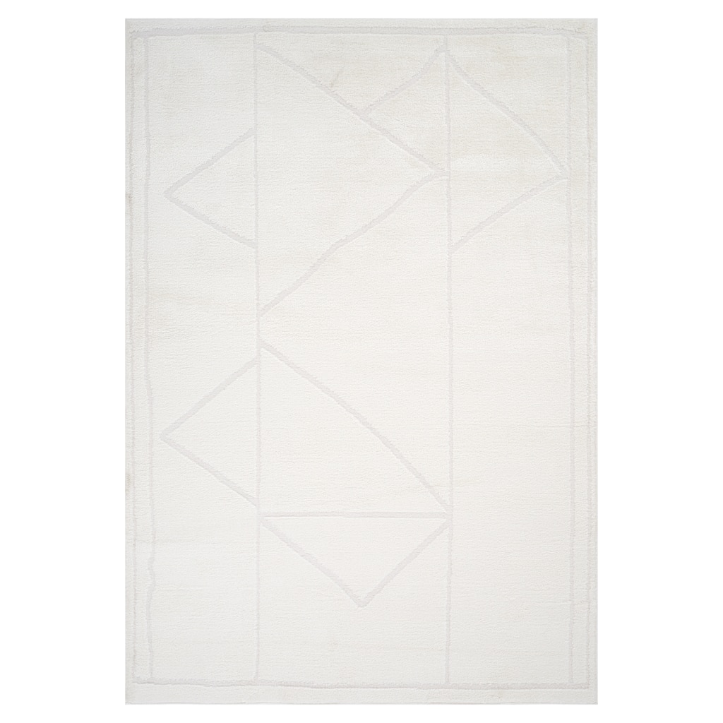 Mulan Ivory Moroccan Power-Loom Area Rug 2' x 3'