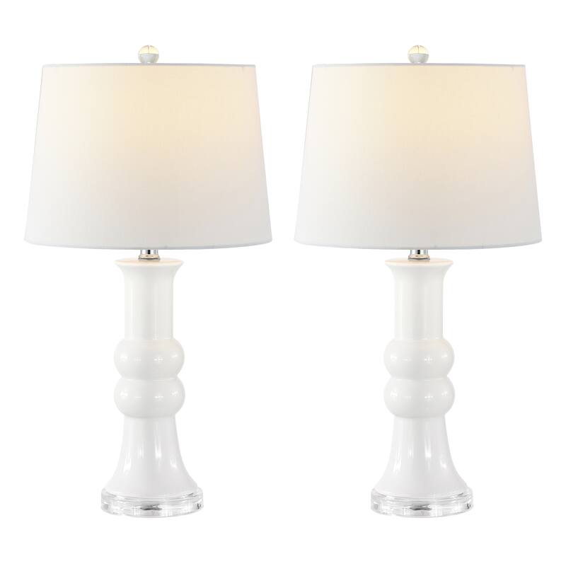 SAFAVIEH Lighting Desanka 26" Table Lamp (Set of 2) - 14" W x 14" D x 26" H - 14"W x 14"D x 26"H