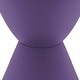 preview thumbnail 134 of 143, Boyd Round Side Table with Ribbed Design Base - Accent Hourglass End Table with Removable Lid for Living Room & Bedroom