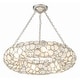 preview thumbnail 1 of 4, Palla 6 Light Antique Silver Chandelier - 24"W x 5.25"H x 24"D