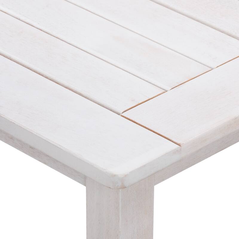 CorLiving Miramar Natural Hardwood Outdoor Patio Set, 4pc