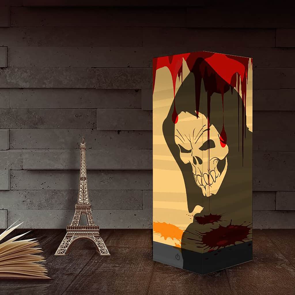 Smart Touch 3D Paper Lamp Halloween LED Light, Skull