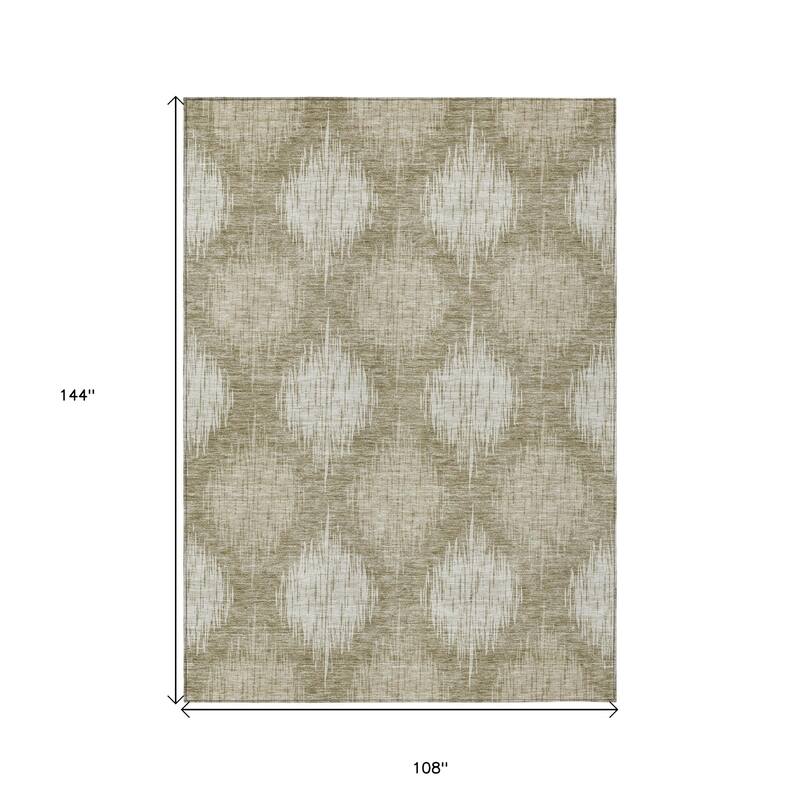 HomeRoots Ikat Transitional Rectangle Outdoor Rug
