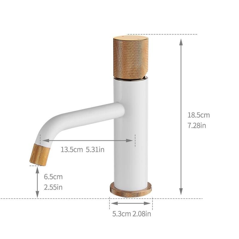 Modern White And Rose Gold Faucet Brass Bathroom Basin Faucet Design Deck Mounted Water Mixer Tap