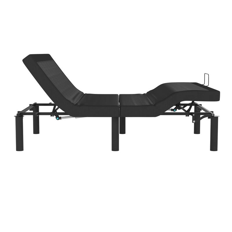 Anti-skid Upholstered Adjustable Bed Base with Wireless Remote