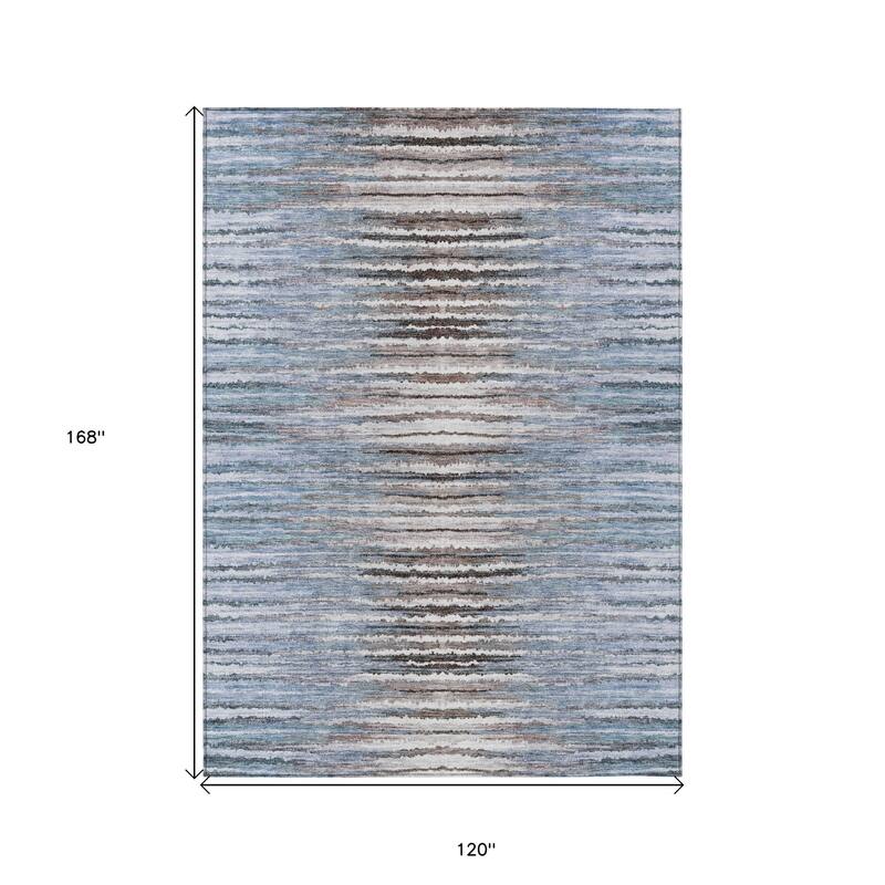 Altor Stripe Low Maintenance Refined Traditional Outdoor Rug