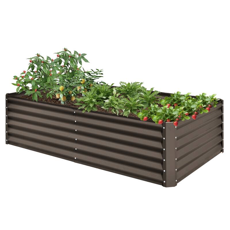 Heavy-Duty Outdoor Garden Planter Box for Vegetables with Safety Edge