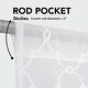preview thumbnail 7 of 5, Deconovo Sheer Tie Up Curtains 1 Piece OEKO Tested - 42 x 63 Inch