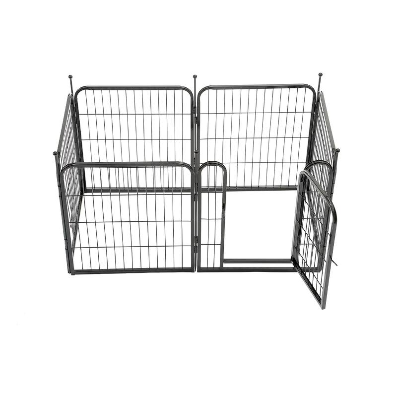 Portable 6-Panel Metal Indoor Dog Playpen