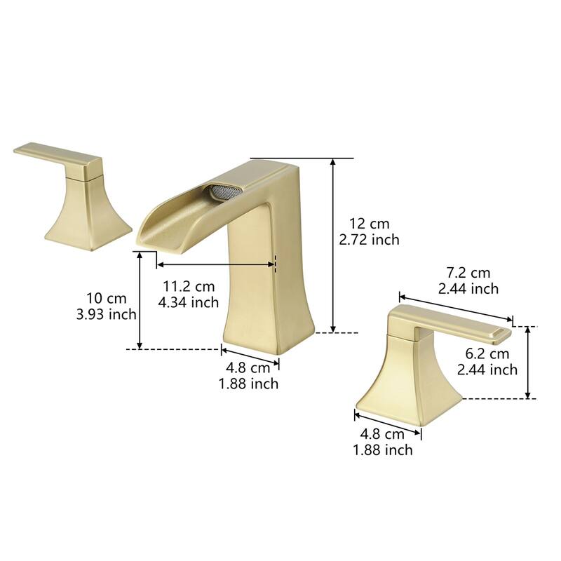 Bathroom Faucets for Sink 3 Hole 8 inch Widespread Sink Faucet