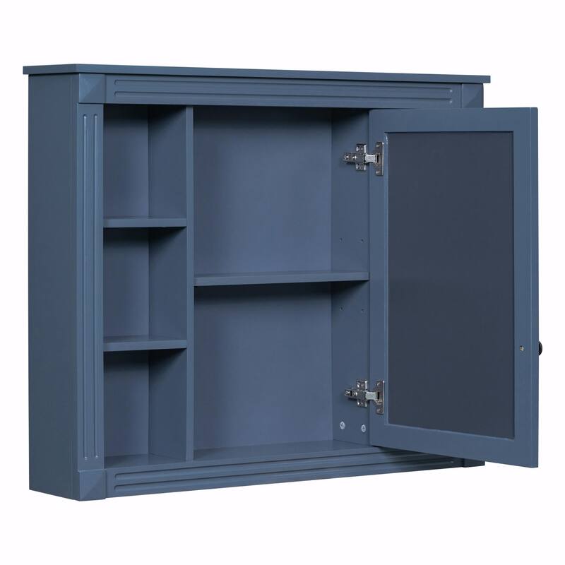 35'' x 28'' Wall Mounted Bathroom Storage Cabinet with Mirror
