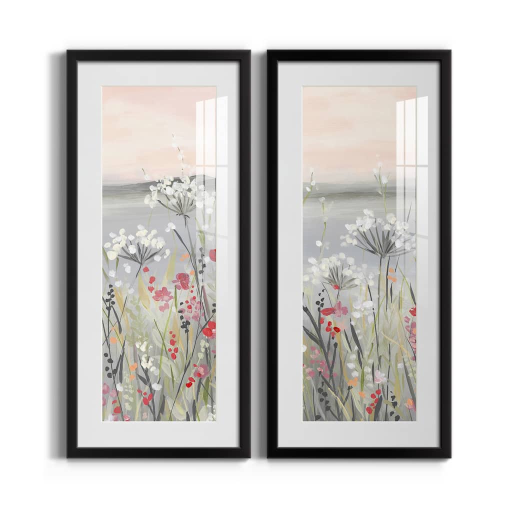 Blushing Wildflowers I-Premium Gallery Framed Print - Ready to Hang