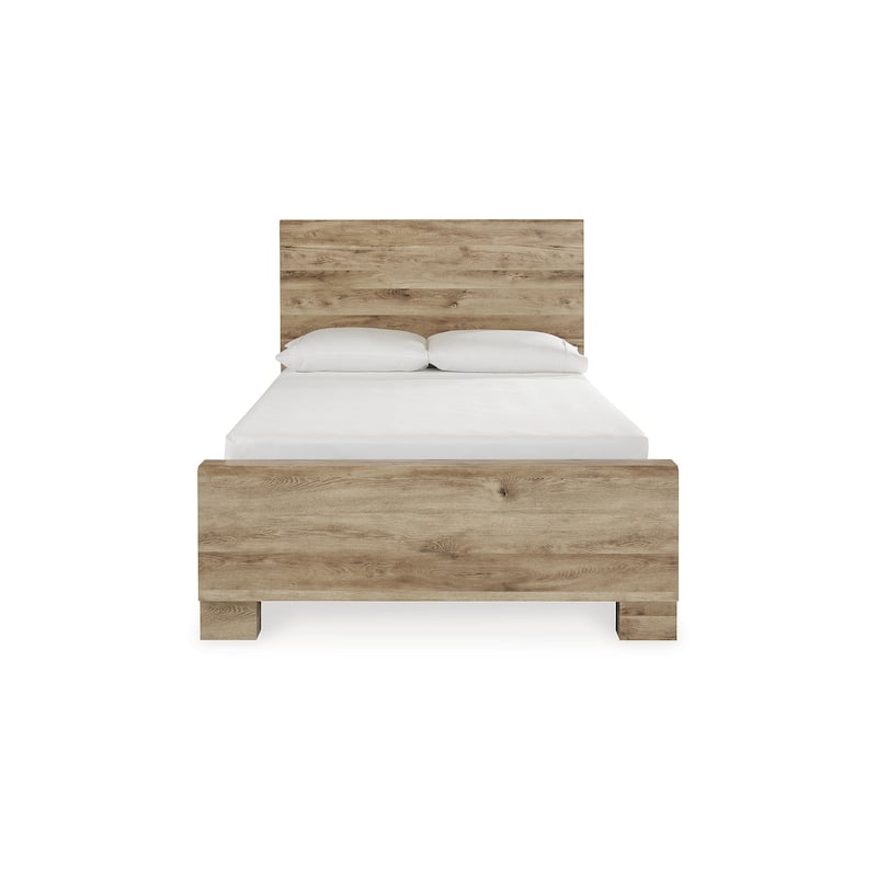 Signature Design by Ashley Hyanna Tan Brown Bed with 2 Side Storage - Full