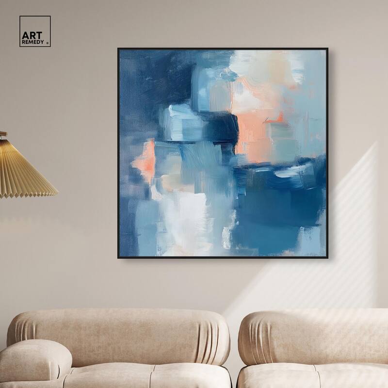 Whispering Blue I Canvas by Art Remedy