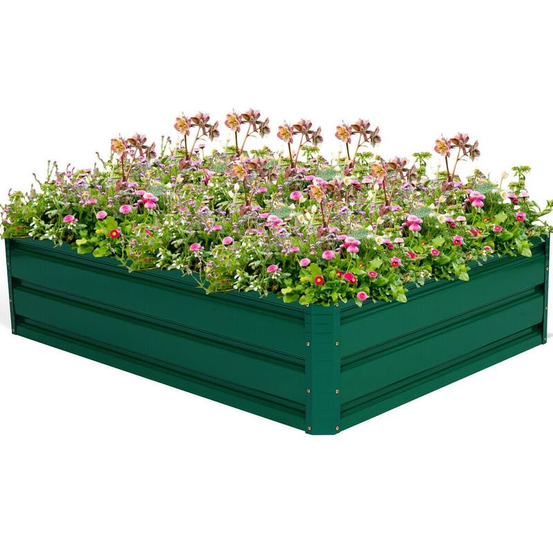 Patio Raised Garden Bed for Vegetable and Flower Planting Outdoors - 47" x 35.5" x 12.0"(L x W x H)