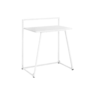 Computer Desk, Home Office, Laptop, 30"l, Work, White Laminate, White Metal, Contemporary