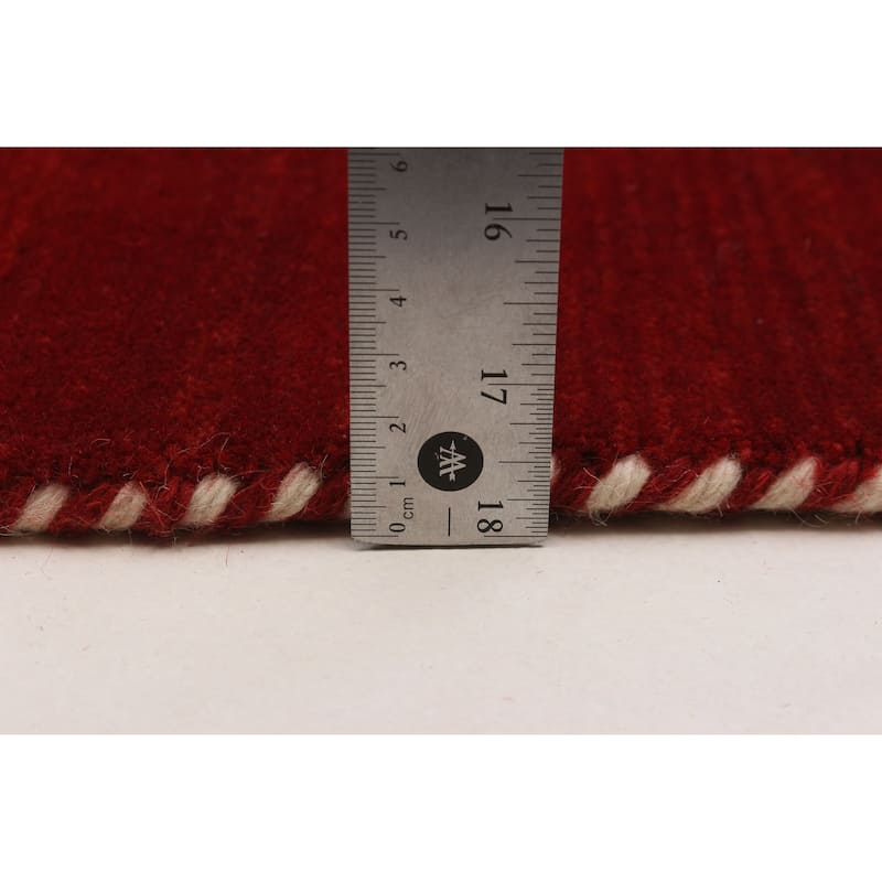 Kashkuli Gabbeh Red Rug 6'10" x 9'4" - 6'10 x 9'4