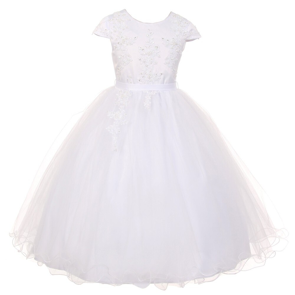 girls white dress size 10