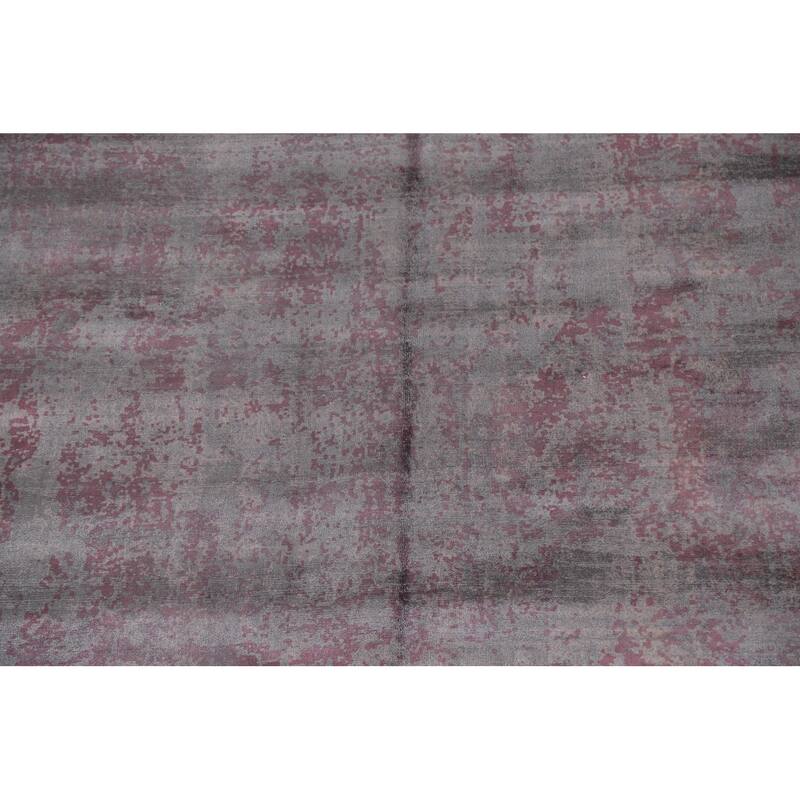 Modern Abstract Rug Handmade Bedroom Wool Carpet - 6'7"x 9'5"