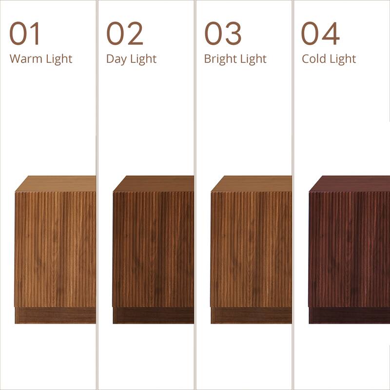 Roomfitters 78 Inch TV Stand for TVs up to 85 Inch, Walnut Media Console with Rattan Doors & Adjustable Shelf