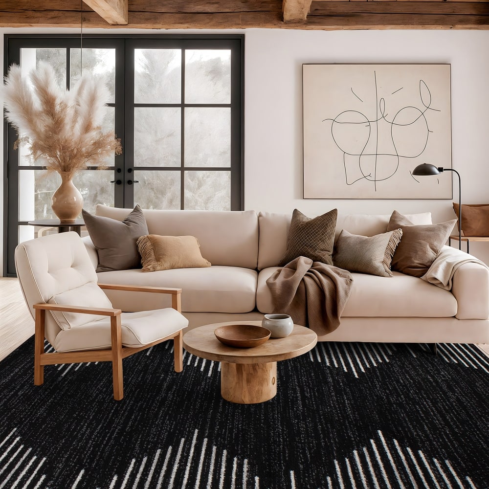 Bohemian Stripe Area Rug