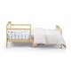 preview thumbnail 10 of 9, Wood Twain Toddler Bed White/Black