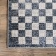 preview thumbnail 3 of 10, Nuloom Ashanti SpinClean Vintage Checkers Machine Washable Area Rug
