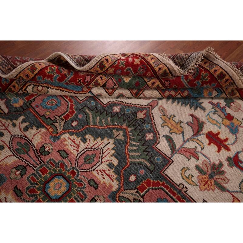 Oushak Oriental Area Rug Handmade Wool Carpet - 8'9"x 11'11"