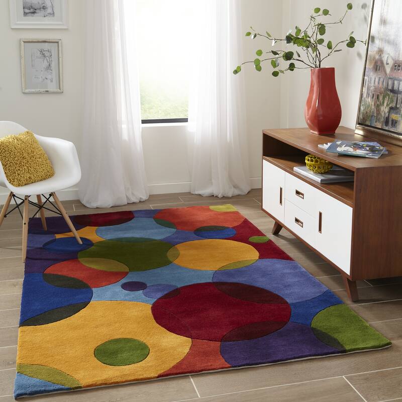 Momeni New Wave Hand Tufted New Zealand Wool Contemporary Geometric Area Rug