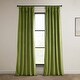 preview thumbnail 46 of 125, Exclusive Fabrics Heritage Plush Velvet Curtain (1 Panel) Dark Yellow Green - 50 X 108