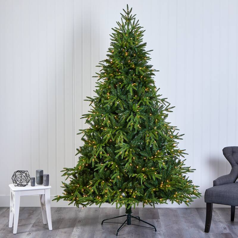 7.5’ Pre-Lit Colorado Mountain Artificial Christmas Tree, Clear LED Lights - 7.5 Foot