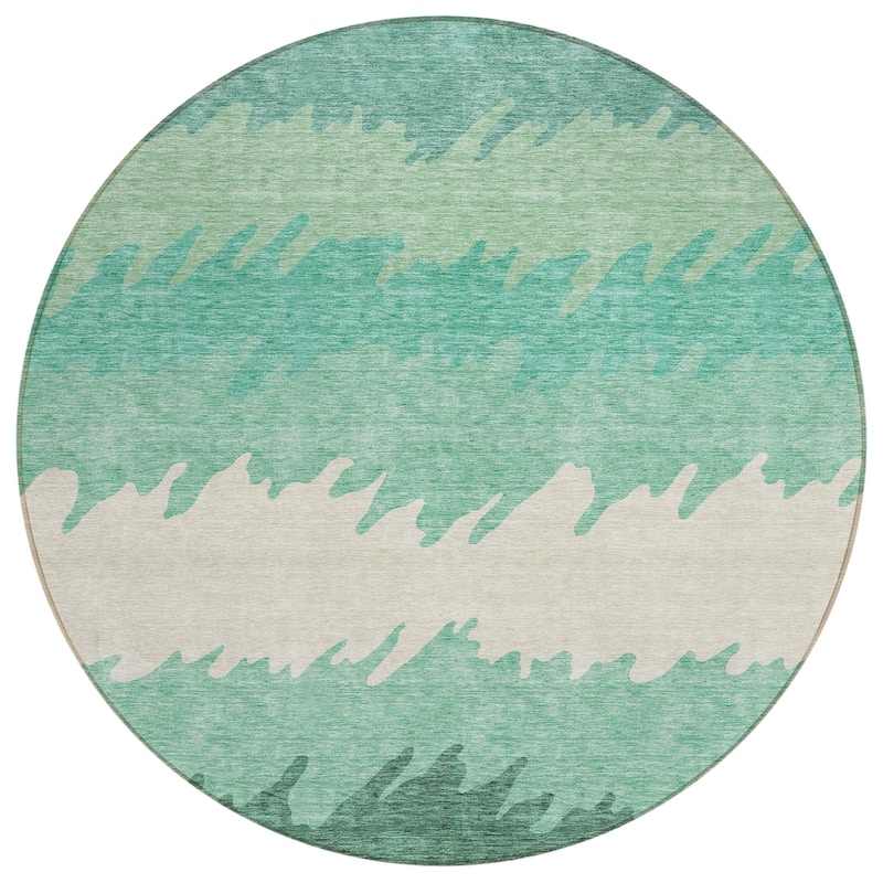 Machine Washable Indoor/ Outdoor Chantille Ombre Abstract Rug
