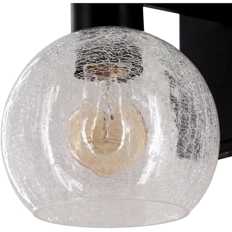 Artistic Weavers Rita Vintage Crackle Glass Wall Sconce - 8.5"H x 6.25"W x 8.125"D