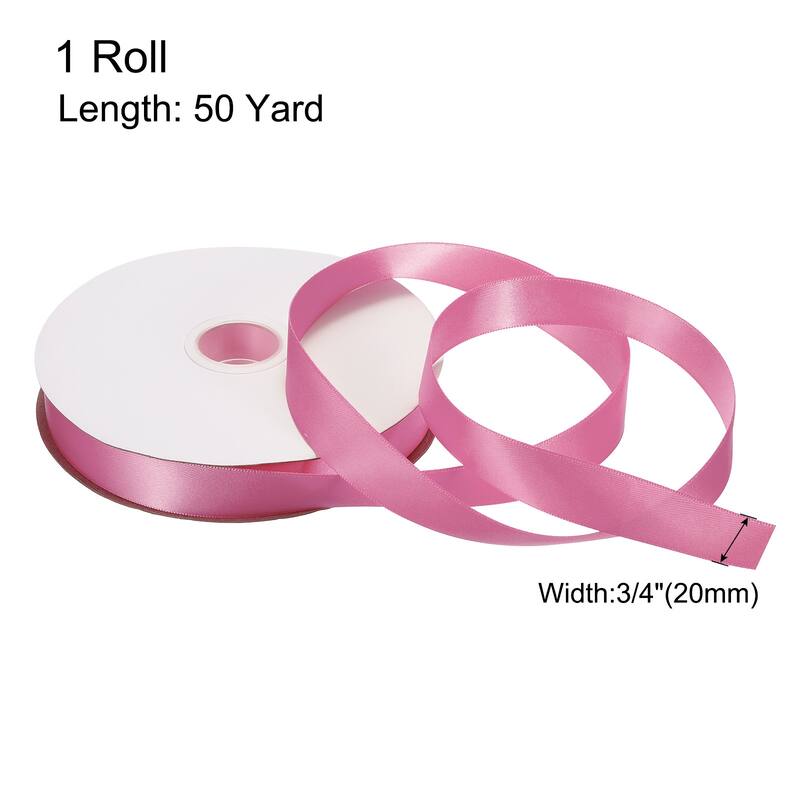 Satin Ribbon Grosgrain Valentine Solid Double Face Wedding Ribbon