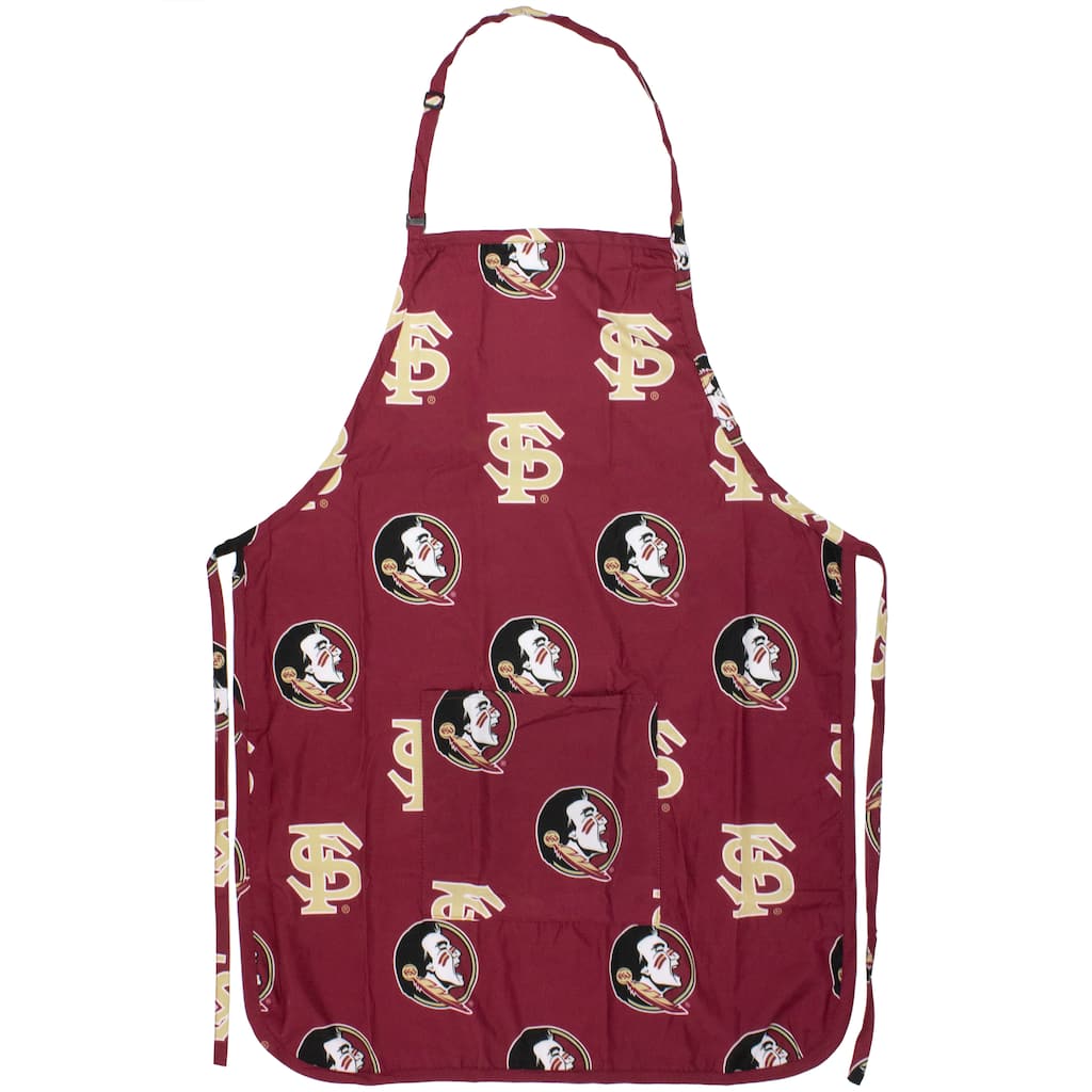 Florida State Seminoles Tailgating or Grilling Apron With 9" Pocket, Fully Adjustable