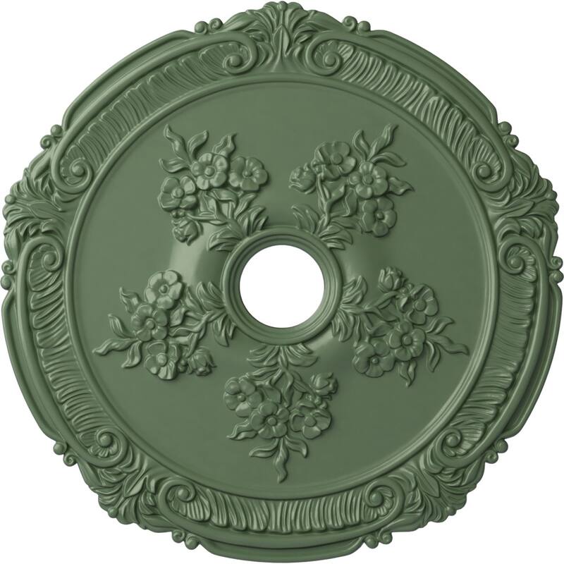 26"OD x 3 3/4"ID x 1 1/2"P Attica with Rose Ceiling Medallion