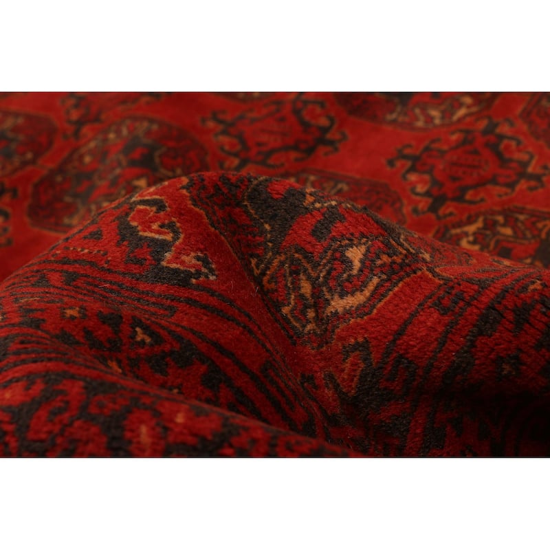 ECARPETGALLERY Hand-knotted Teimani Red Wool Rug - 5'10 x 9'6