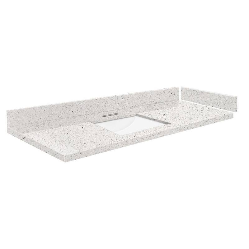 Transolid VT49.5x22-1RU-4 Silestone 50" Quartz Vanity Top with